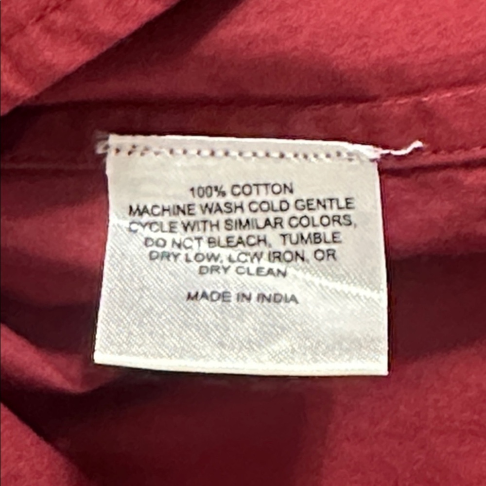 Kerri Rosenthal NWT Mia Button Down Shirt Max Heart Burgundy Sz Small Preppy - Picture 12 of 12